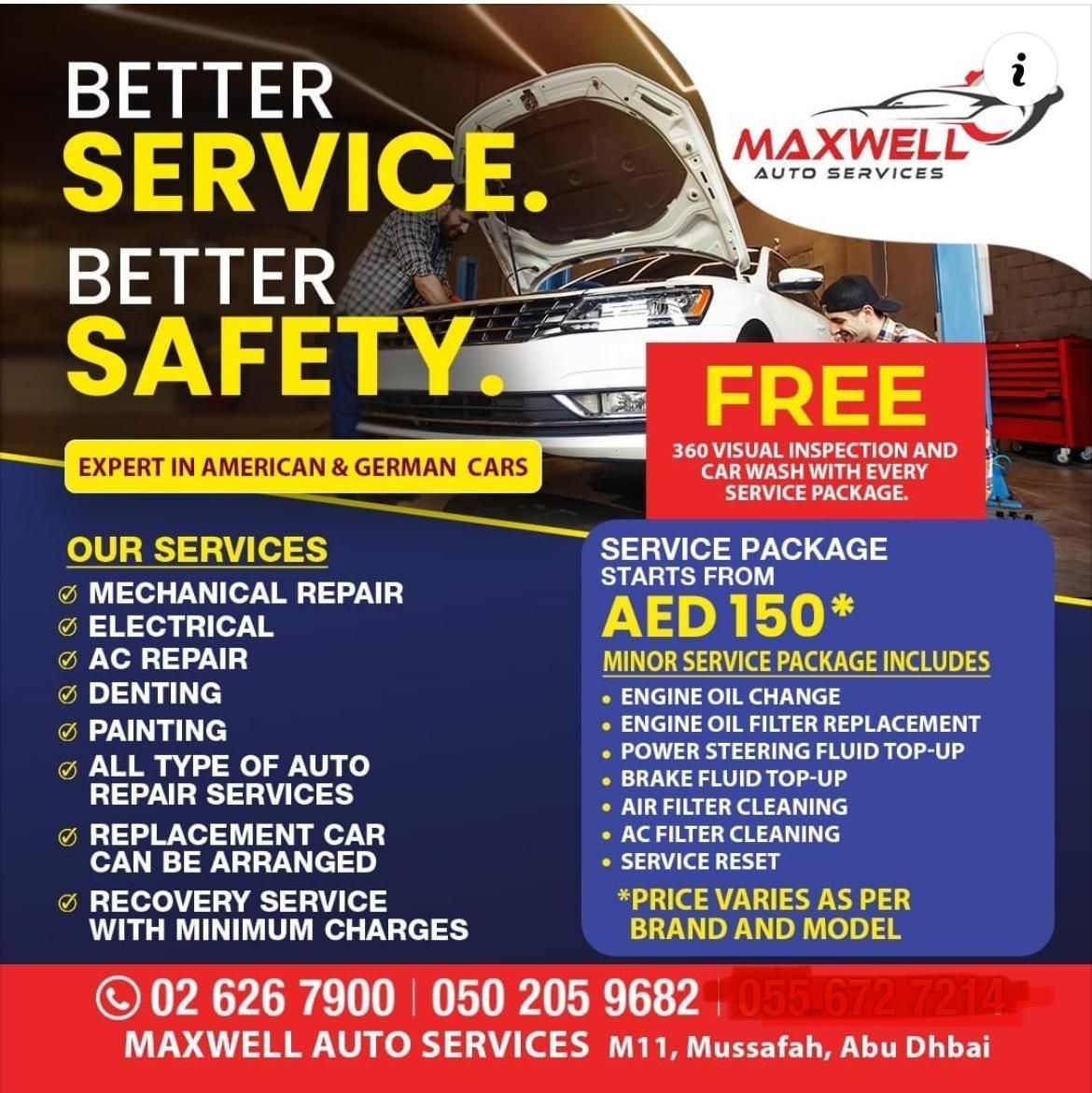 FREE Vehicle Check-up and Service Offer