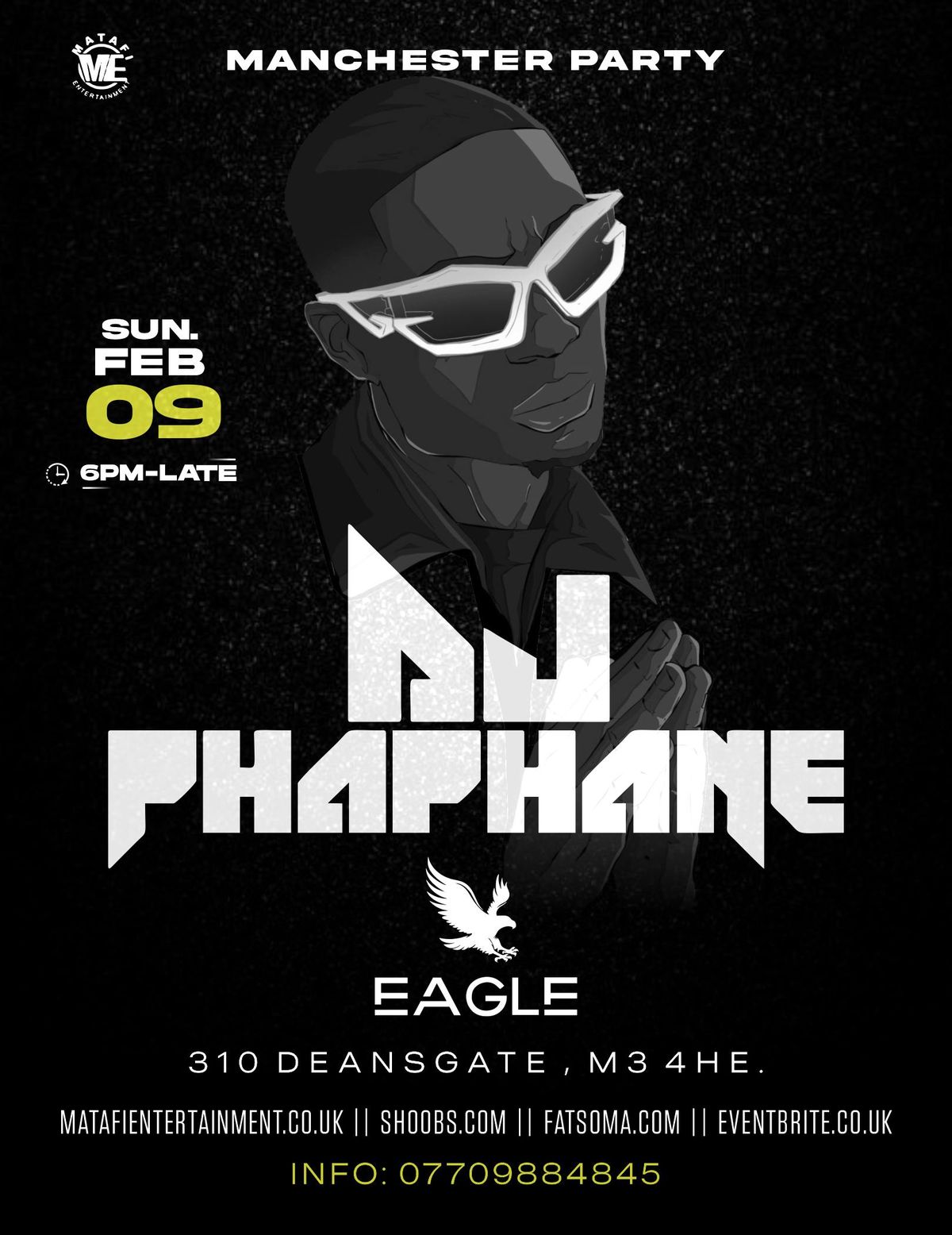 MANCHESTER PARTY with DJ PHAPHANE - Afrobeats\/HipHop\/Amapiano