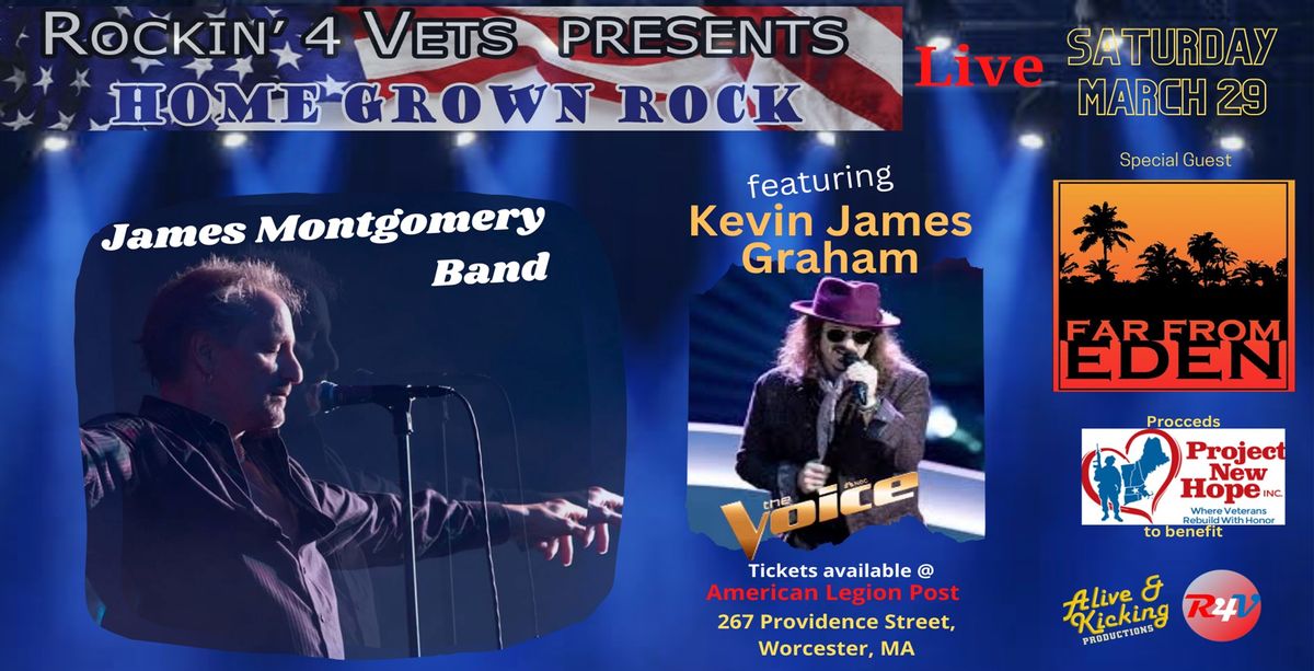 James Montgomery Band w\/spec guest Kevin James Graham from NBC's the Voice in a Veterans benefit