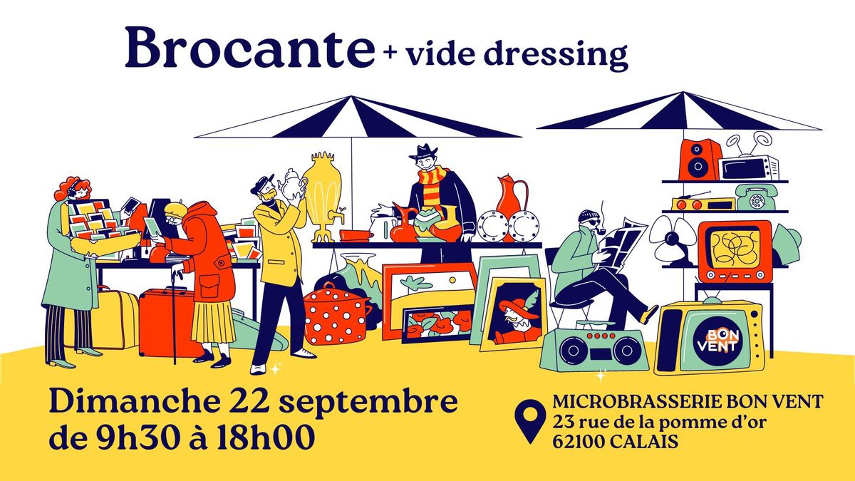 Brocante + vide dressing chez Bon Vent