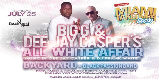 MTO2021: Big G & Dee Jay Casper's All-White Affair (Single Event Only)