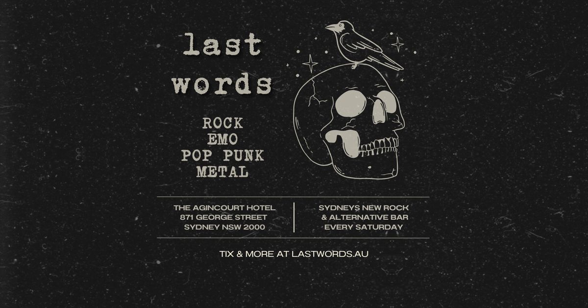  Last Words - Rock \/\/ Emo \/\/ Punk \/\/ Metal 