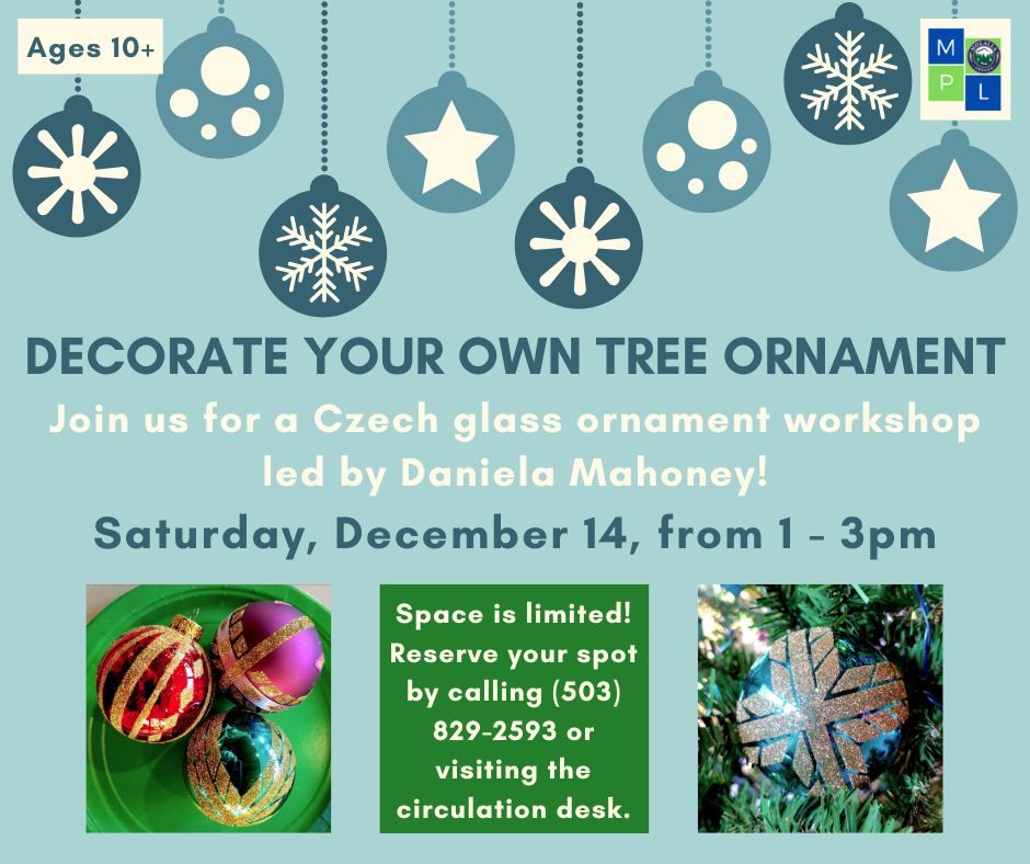 Czech Glass Ornament Workshop