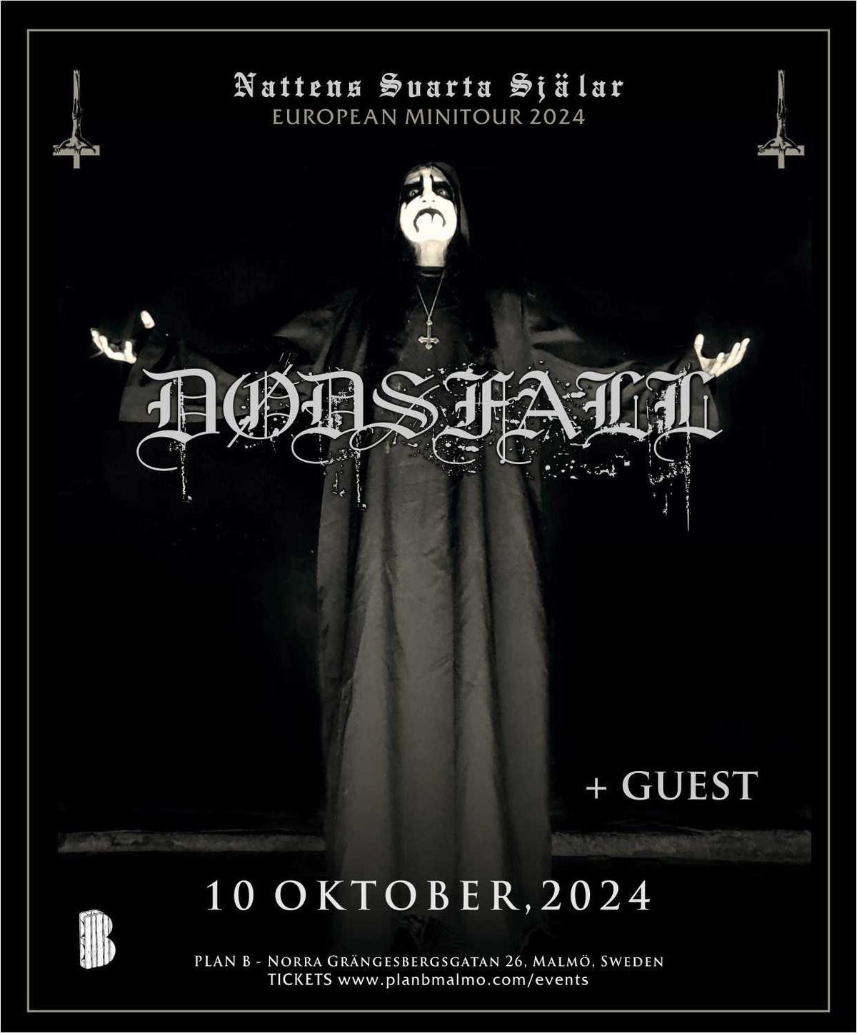 [FREE ENTRY] D\u00d8DSFALL \/\/ Live at Plan B \u2013 Malm\u00f6