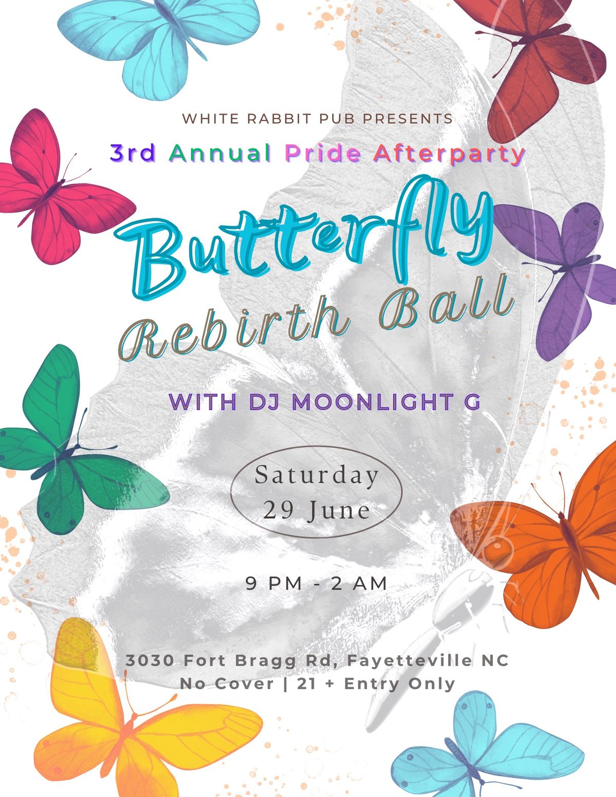 Fayetteville Pride Afterparty: Butterfly Rebirth Ball