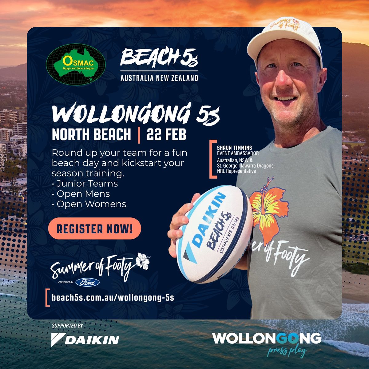 Wollongong Beach 5s