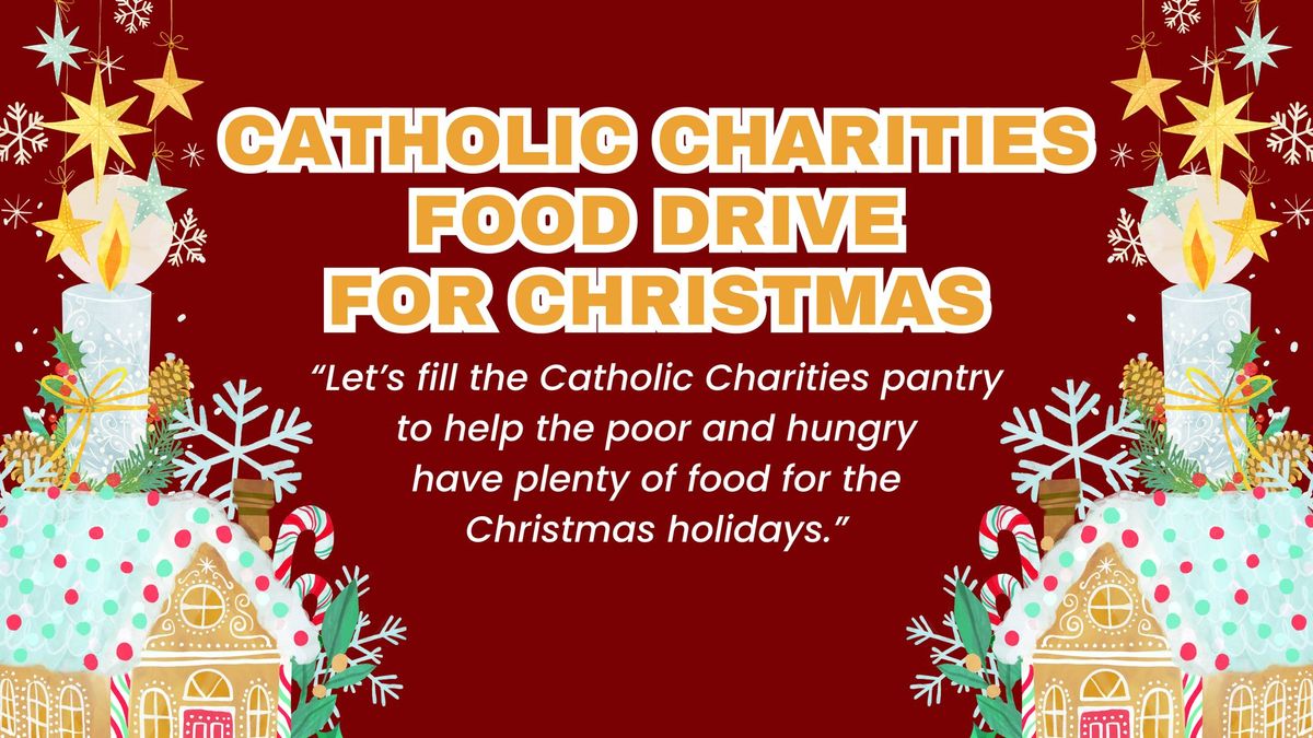 Catholic Charities Food Drive at Holy Faith