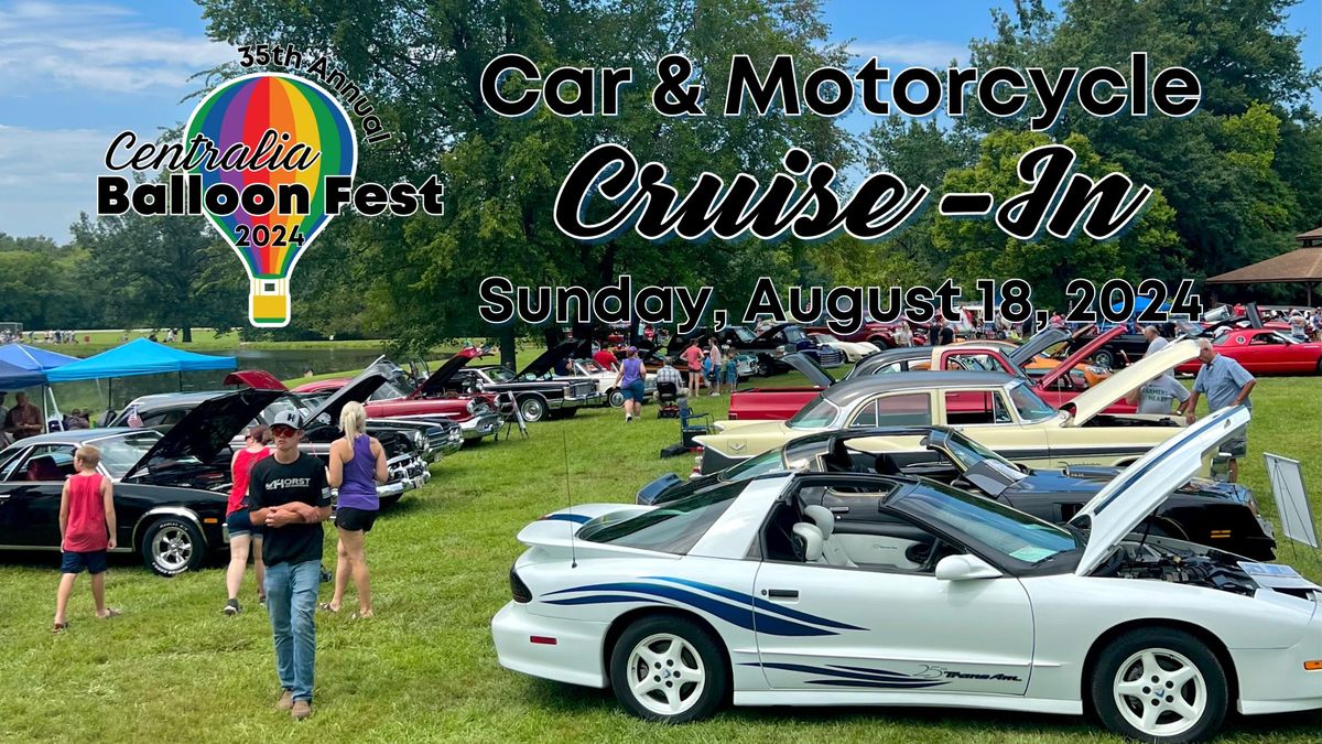 Car & Motorcycle Cruise-In at Centralia Balloon Fest