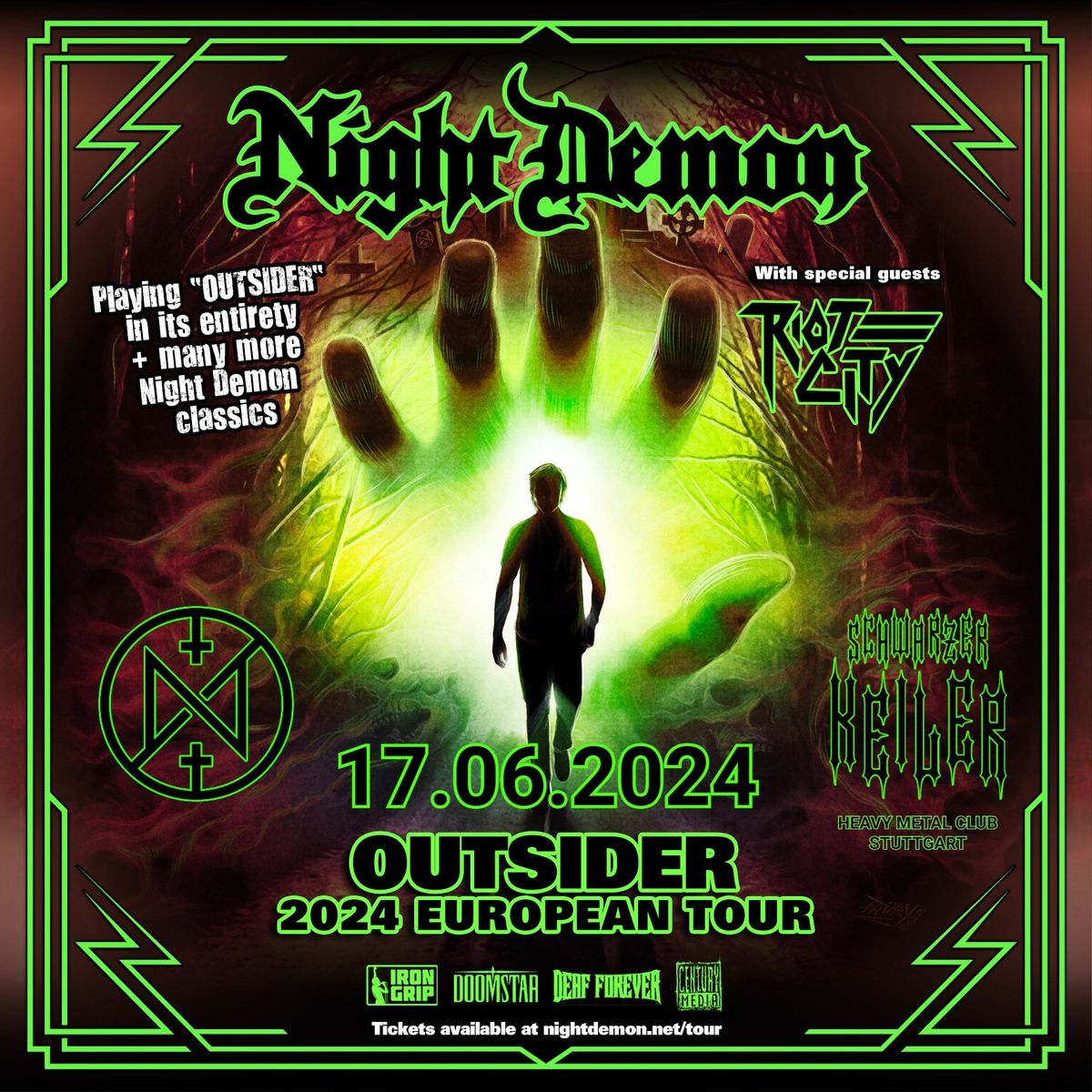 \u2020 LIVE: Night Demon + Riot City \u2020 Schwarzer Keiler Stuttgart \u2020 AUSVERKAUFT!!! 