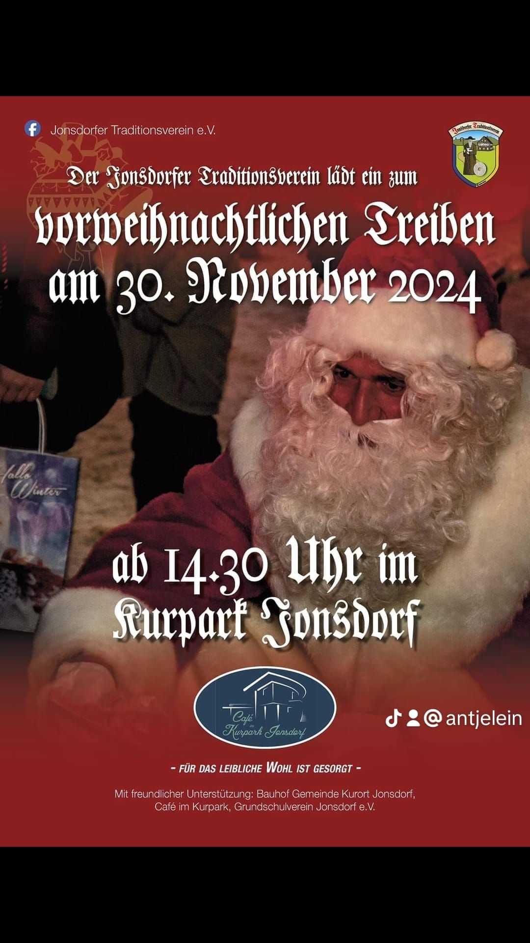 Vorweihnachtliches Treiben im Kurpark Jonsdorf