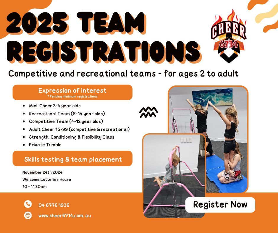 2025 Team Registrations - Cheer 6714