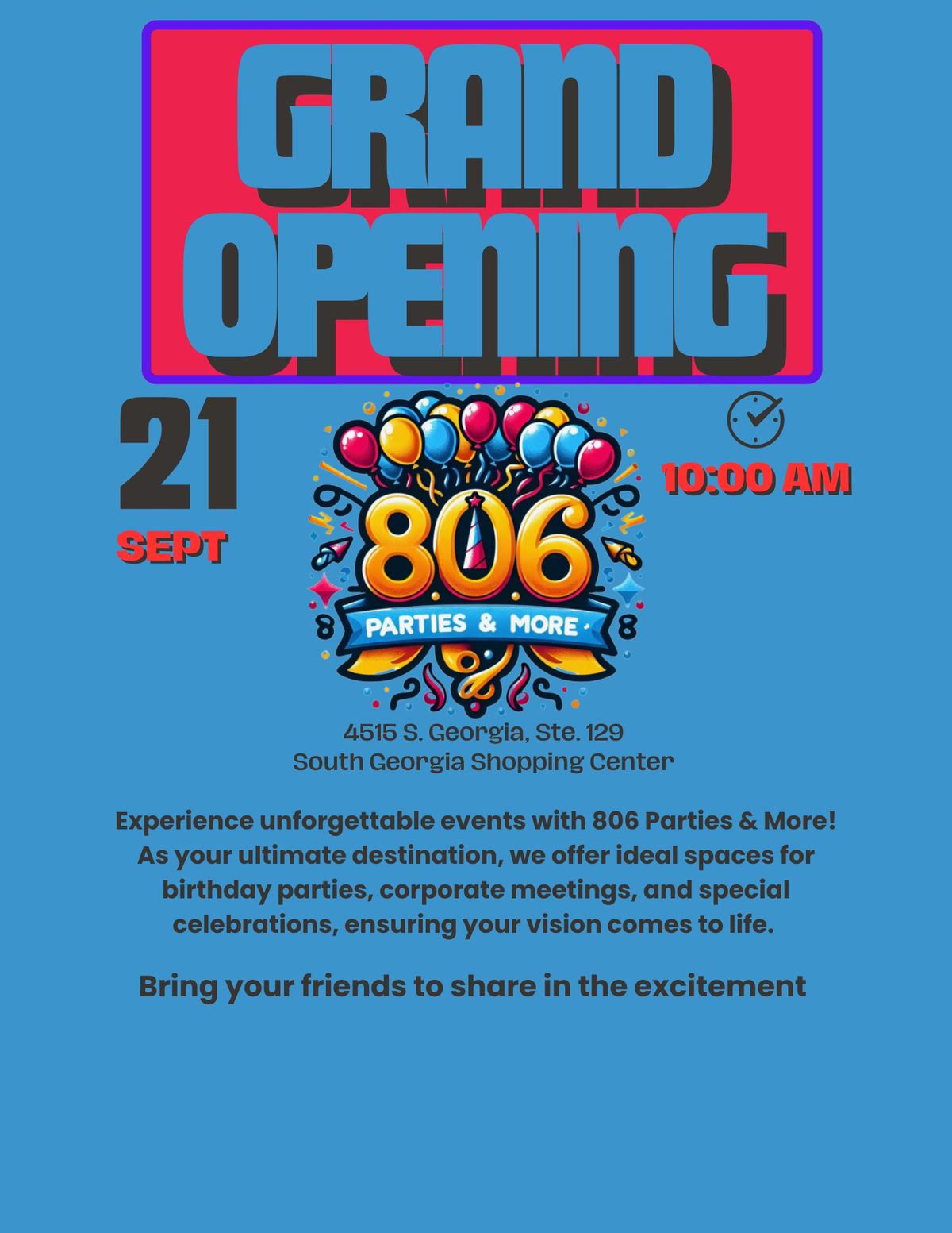 Grand Opening & Pop-Up Event