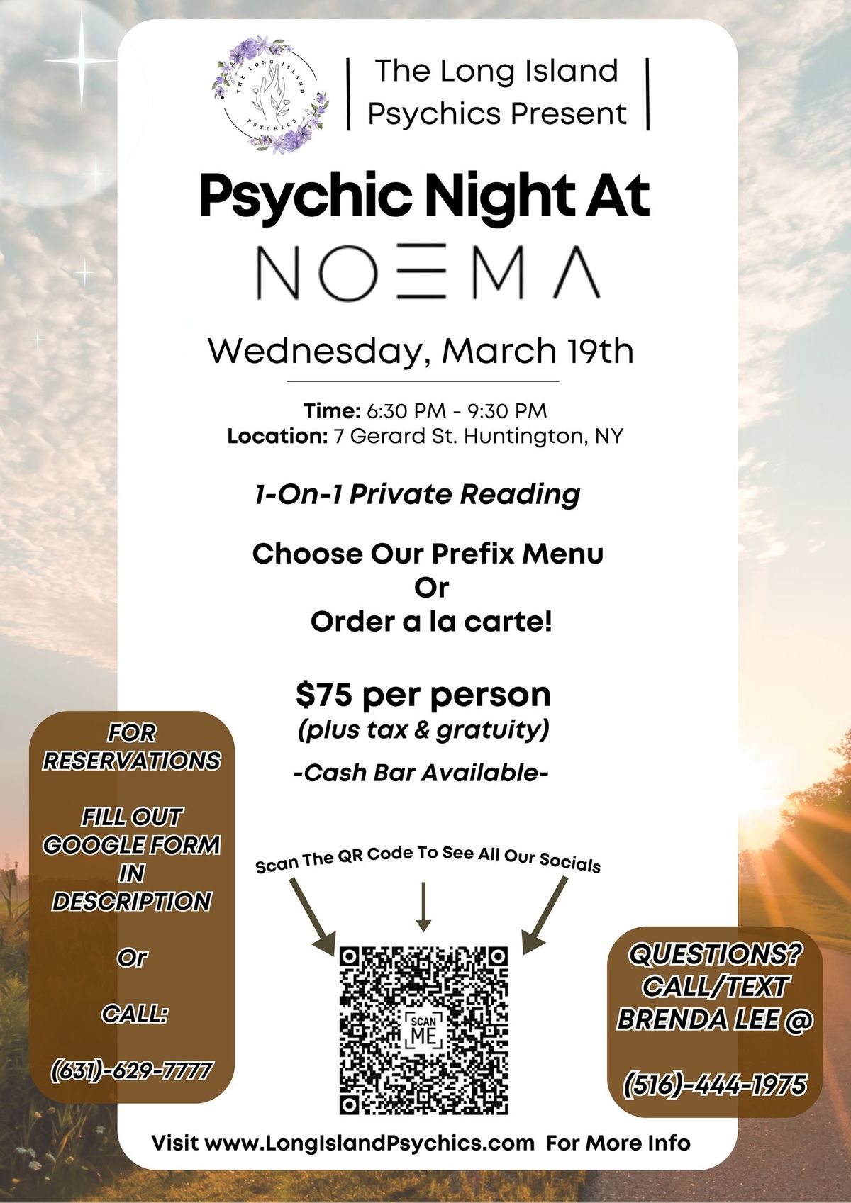 Psychic Night At Noema 