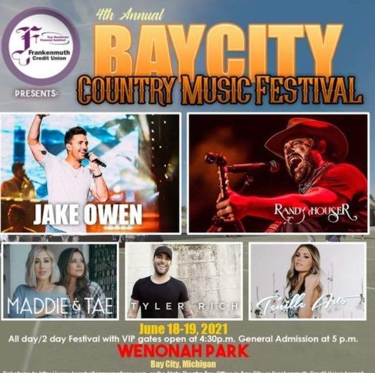 Bay City Country Music Festival 2021, Wenonah Park, Bay City, 18 June 2021
