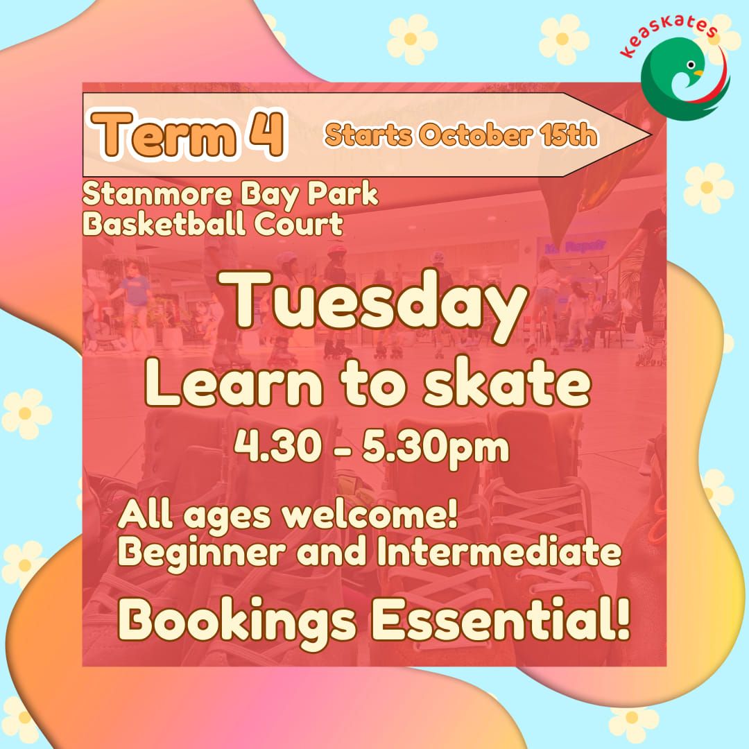 Roller skate Lessons - Tuesday - Learn to Skate 4.30 All Ages