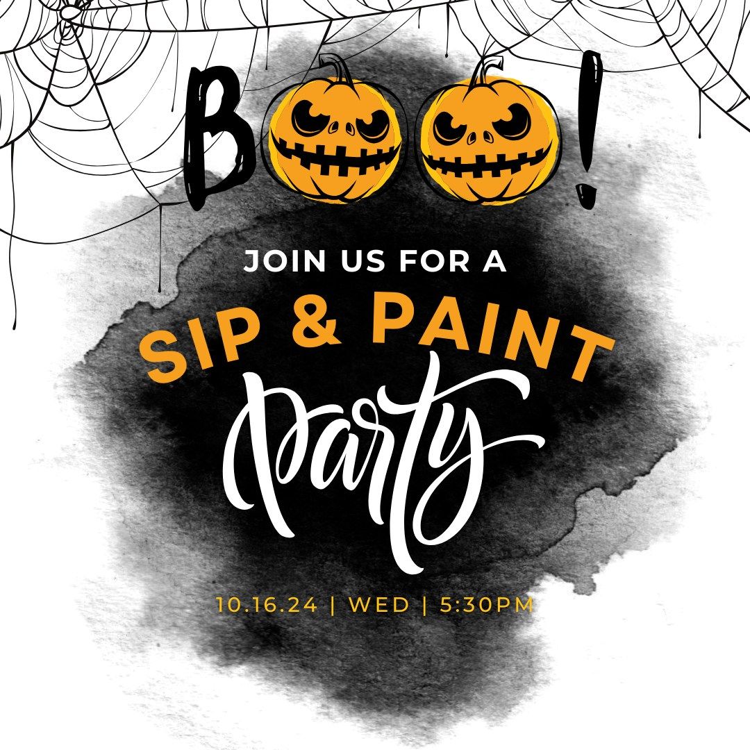 sip and paint- halloween style