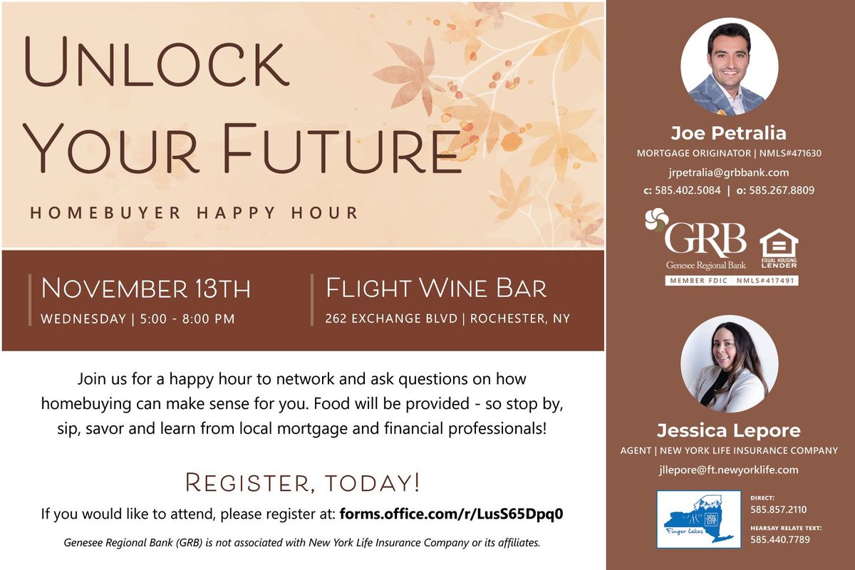 Unlock Your Future Home-buyer Happy Hour 