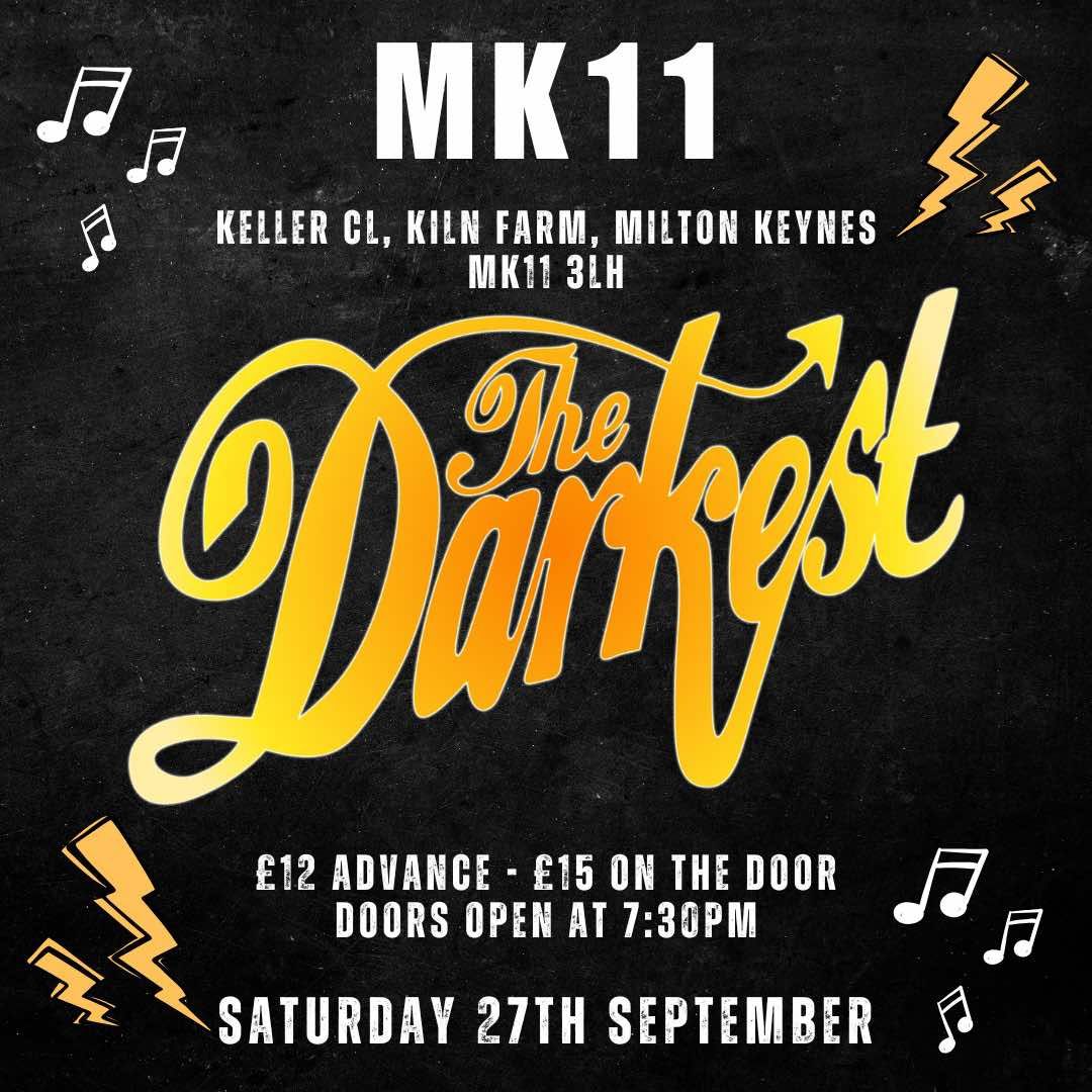 The Darkest - A Tribute to The Darkness \/ MK11 Milton Keynes \/ 27th September