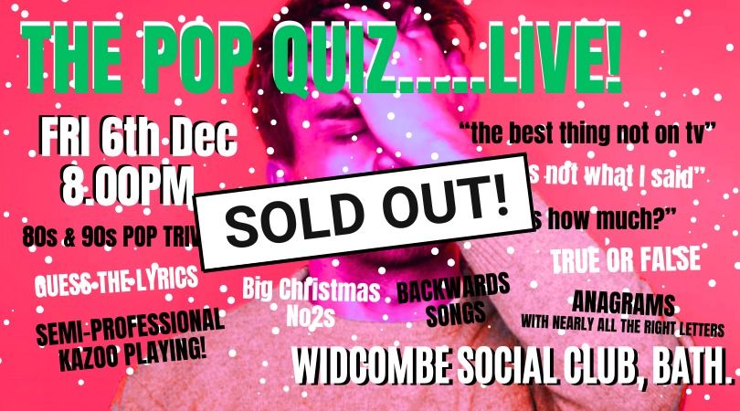 The Pop Quiz Live....it's Christmaaaaas!