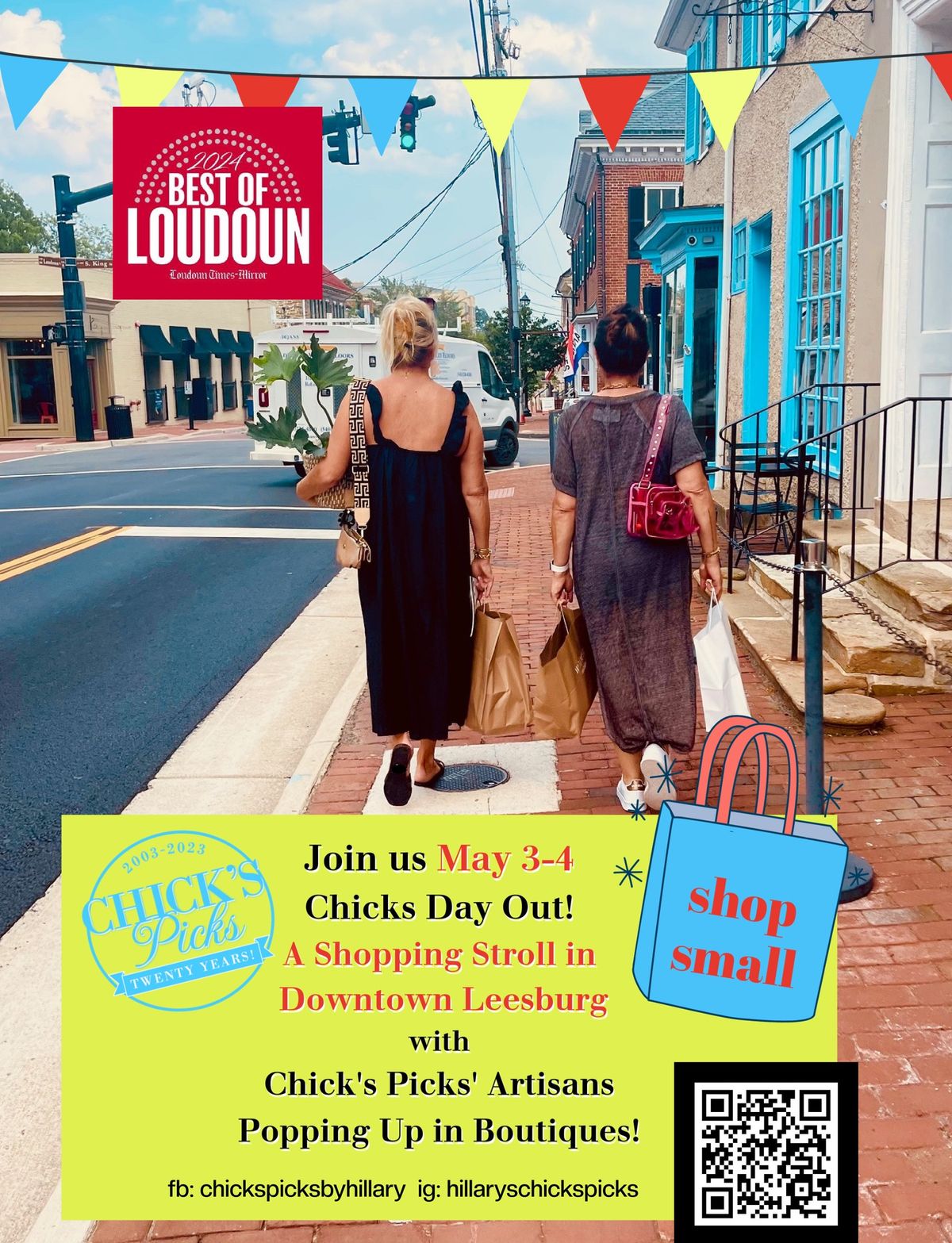 Chicks Day Out  ... Shop Small in Leesburg: May 3-4 \u2026 11-5pm! 