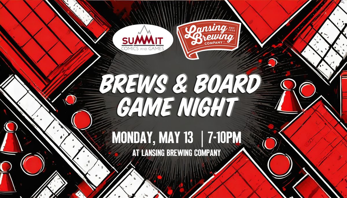 Brews & Board Game Night with Summit Comics & Games at LBC