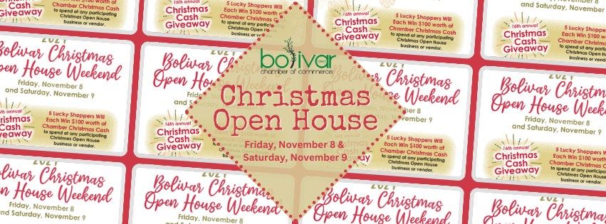 Bolivar's Christmas Open House Weekend