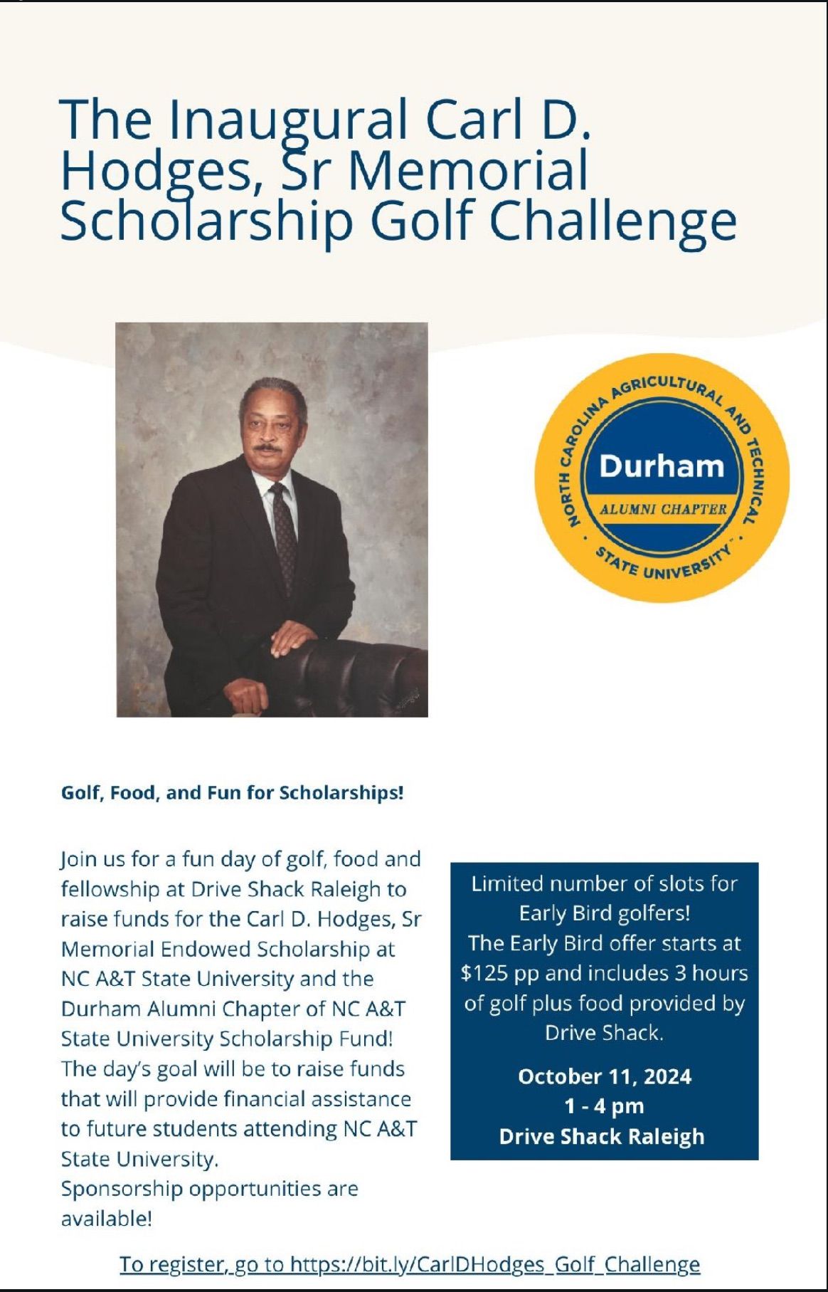 The Inaugural Carl D Hodges Sr Memorial Golf Challenge