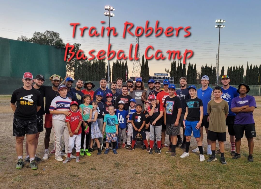 Only $15.00 Baseball Camp with the Bakersfield Train Robbers