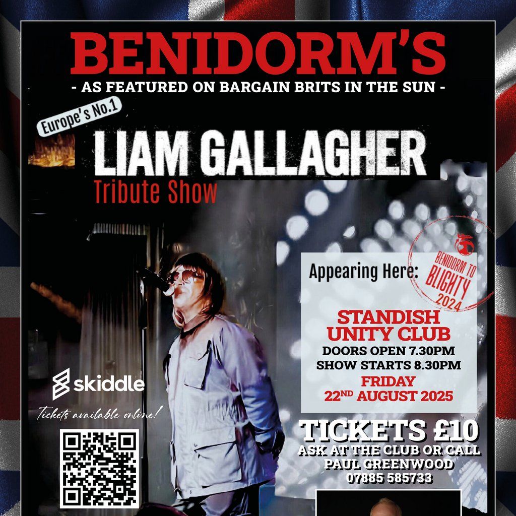 Benidorms Liam Gallagher