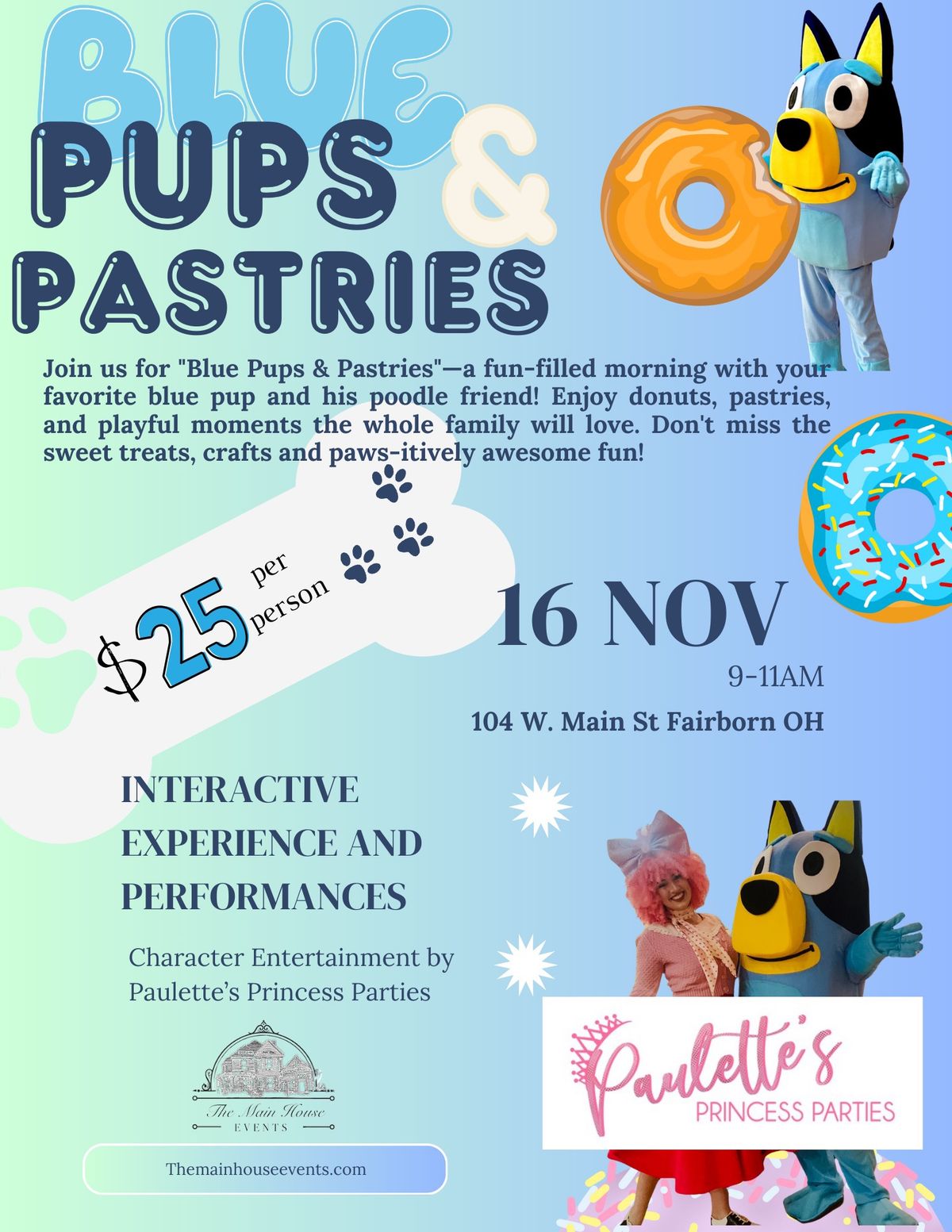 Bluey Inspired: Blue Pups & Pastries