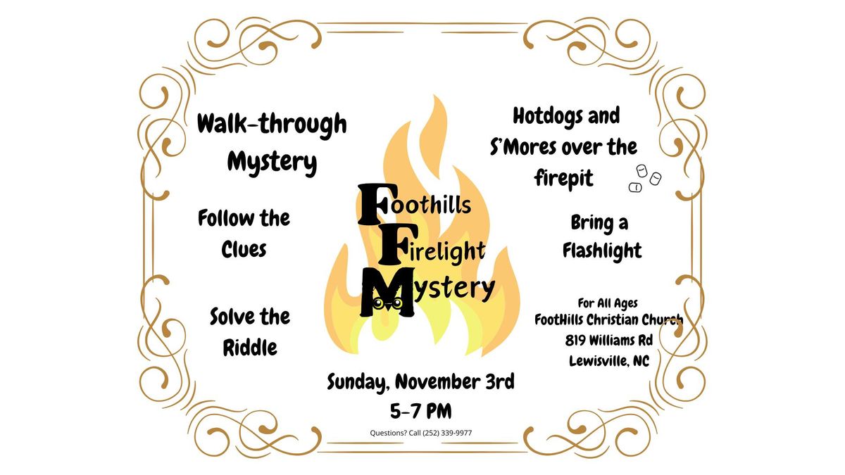 Foothills Firelight Mysteries