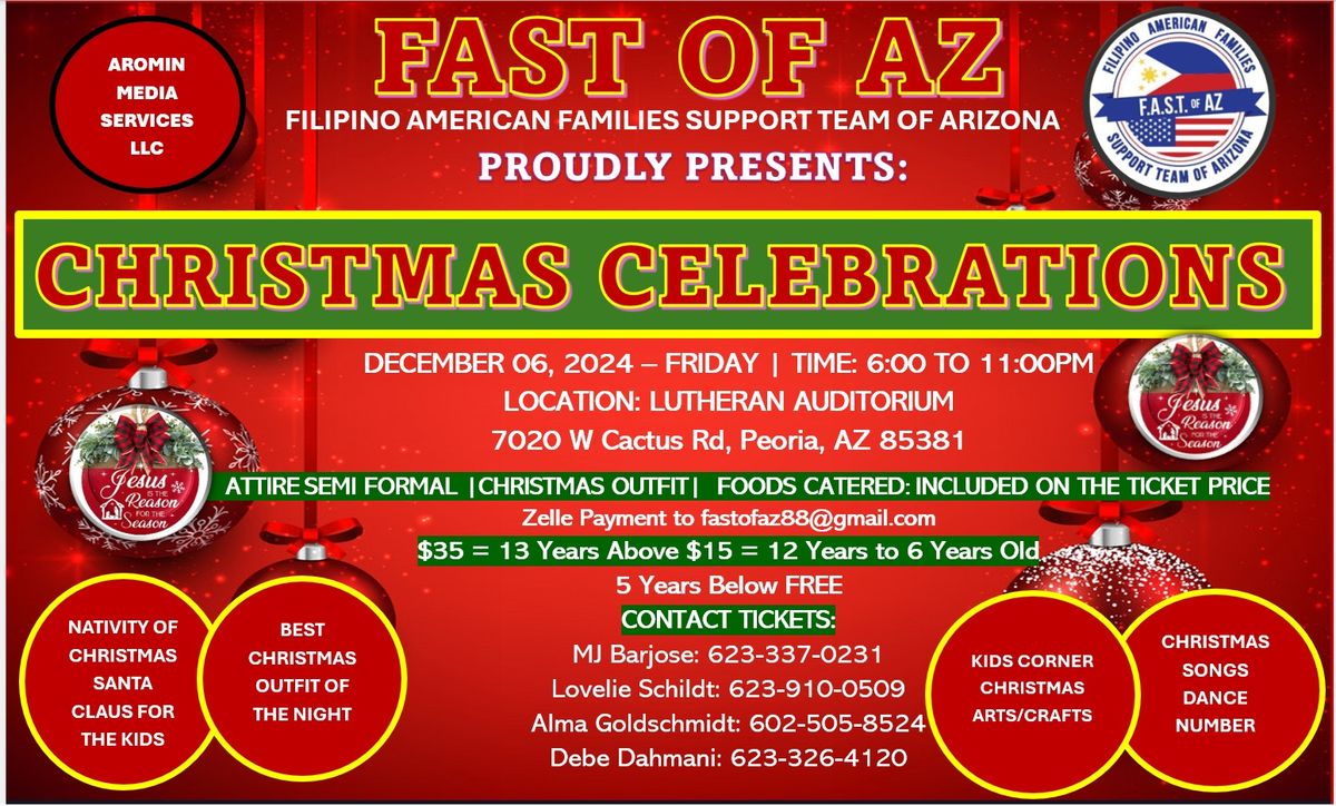 FAST OF AZ CHRISTMAS CELEBRATIONS