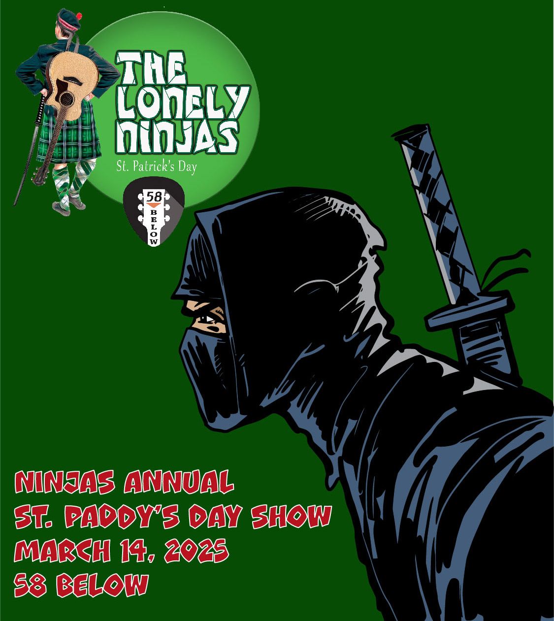 Ninjas Annual St. Paddy's Jam at 58 Below