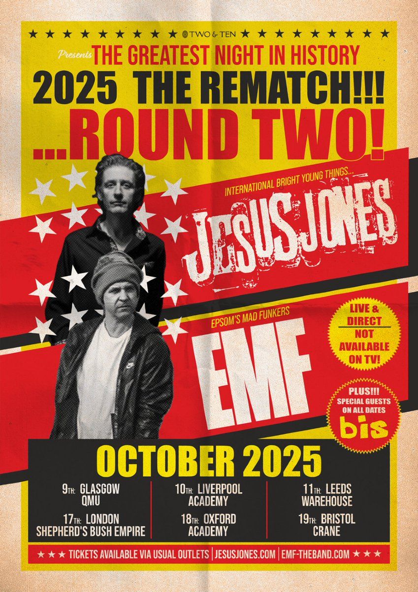 EMF & Jesus Jones Liverpool Tickets