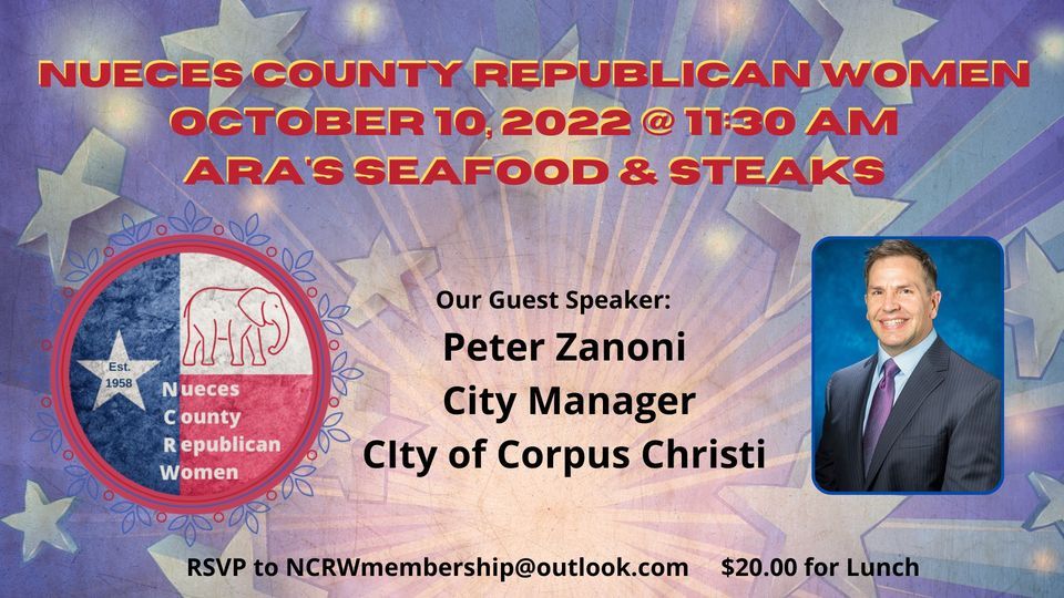 October 2022 NCRW Luncheon with City Manager Peter Zanoni