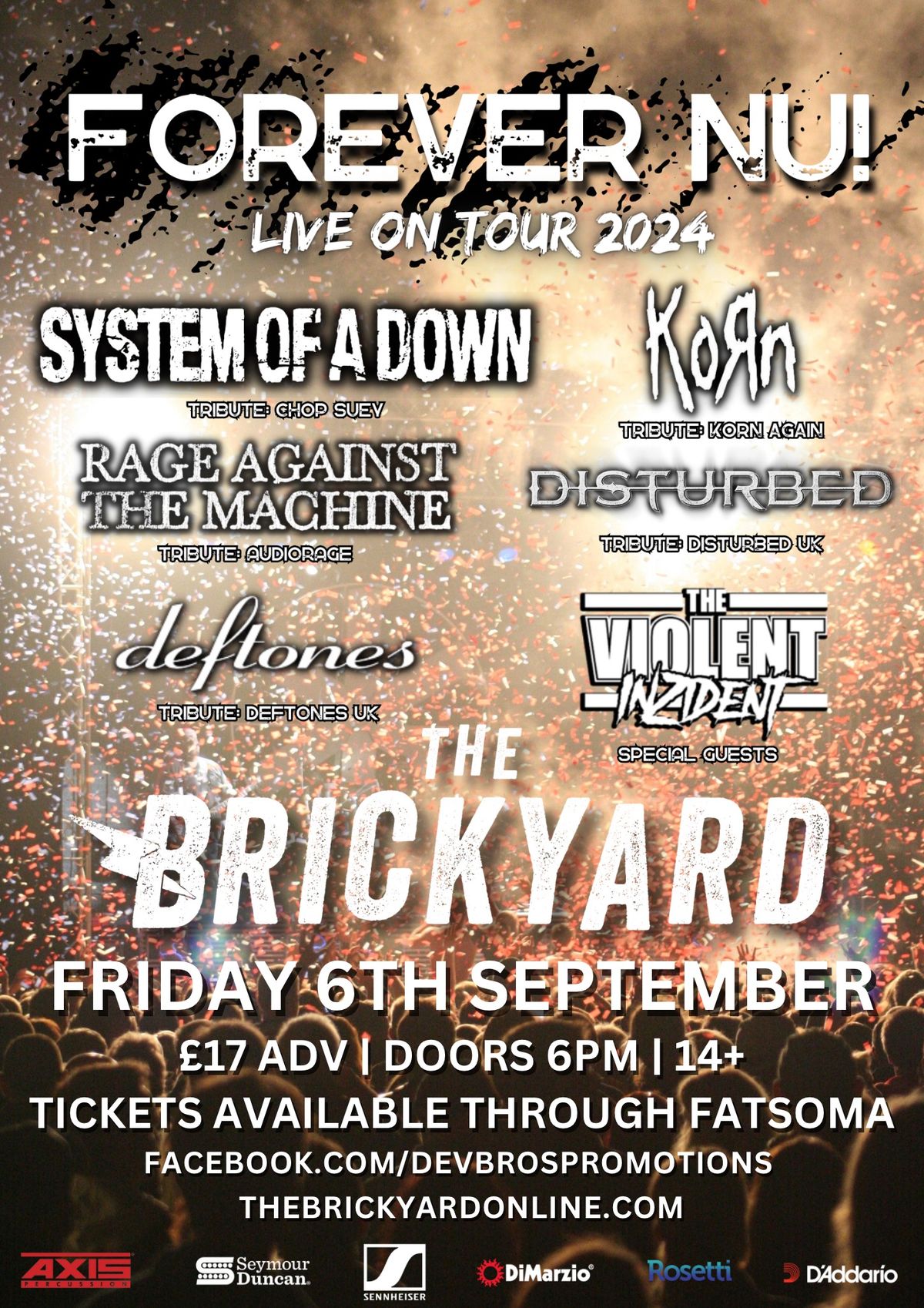 FOREVER NU - Metal Tribute Festival at The Brickyard! 