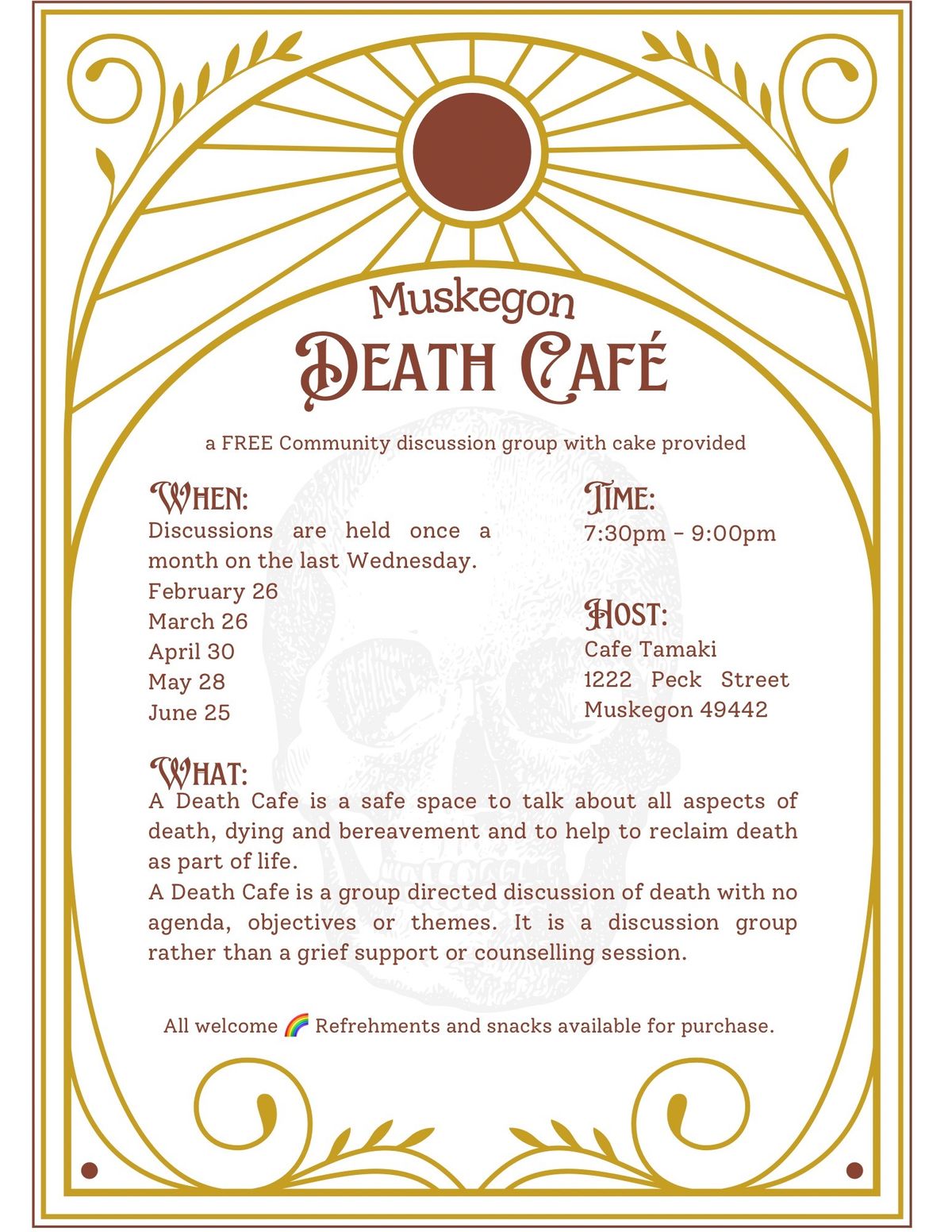 Death Caf\u00e9 \ud83d\udc80 Muskegon