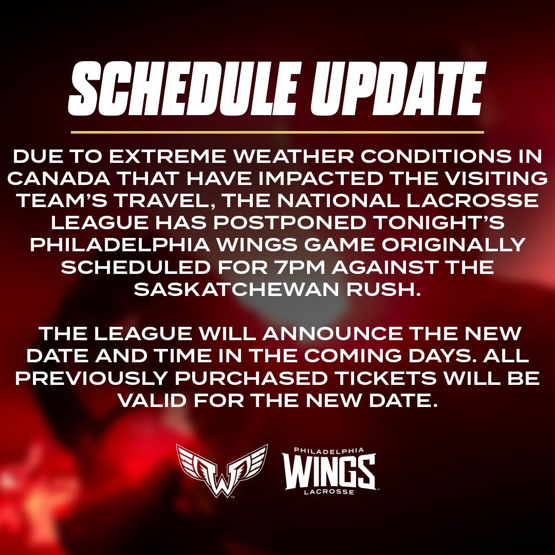 Saskatchewan Rush at Philadelphia Wings at Xfinity Mobile Arena