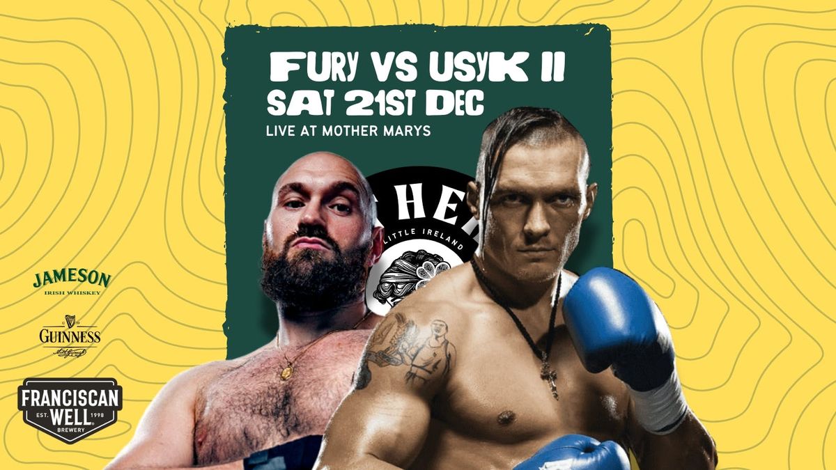 FURY VS USYK II  : GUARANTEED SEATING 