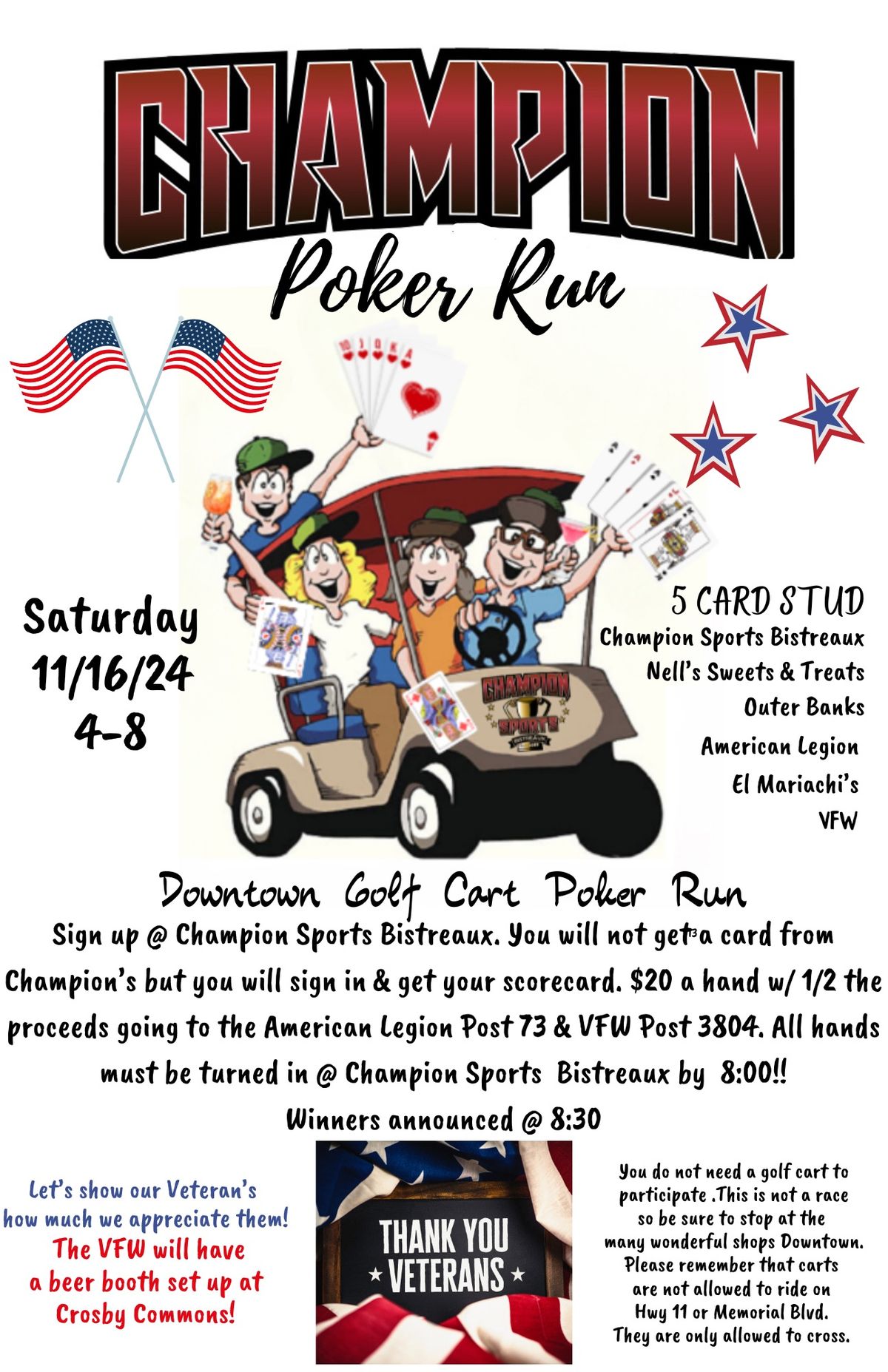 Champion Poker Run