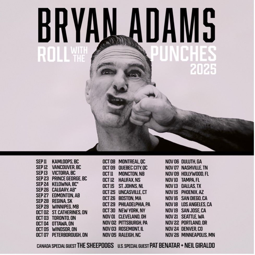 Bryan Adams with The Sheepdogs Montr\u00e9al Tickets