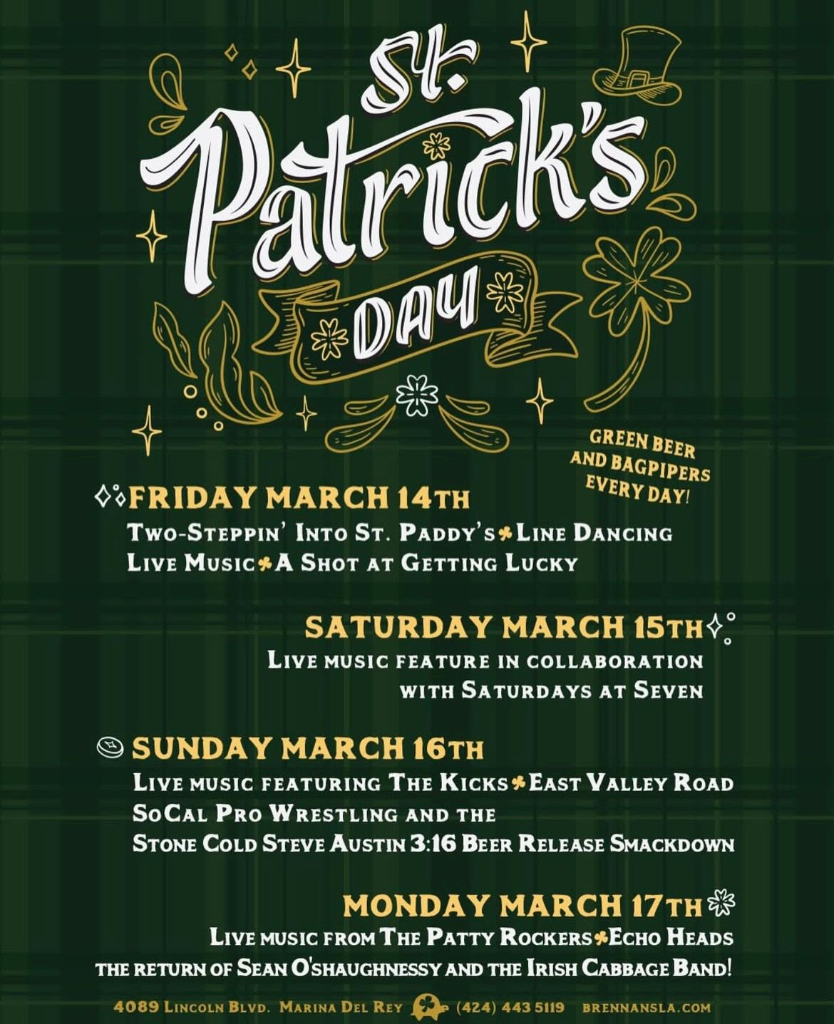 BRENNANS ST PATRICKS DAY CELEBRATION