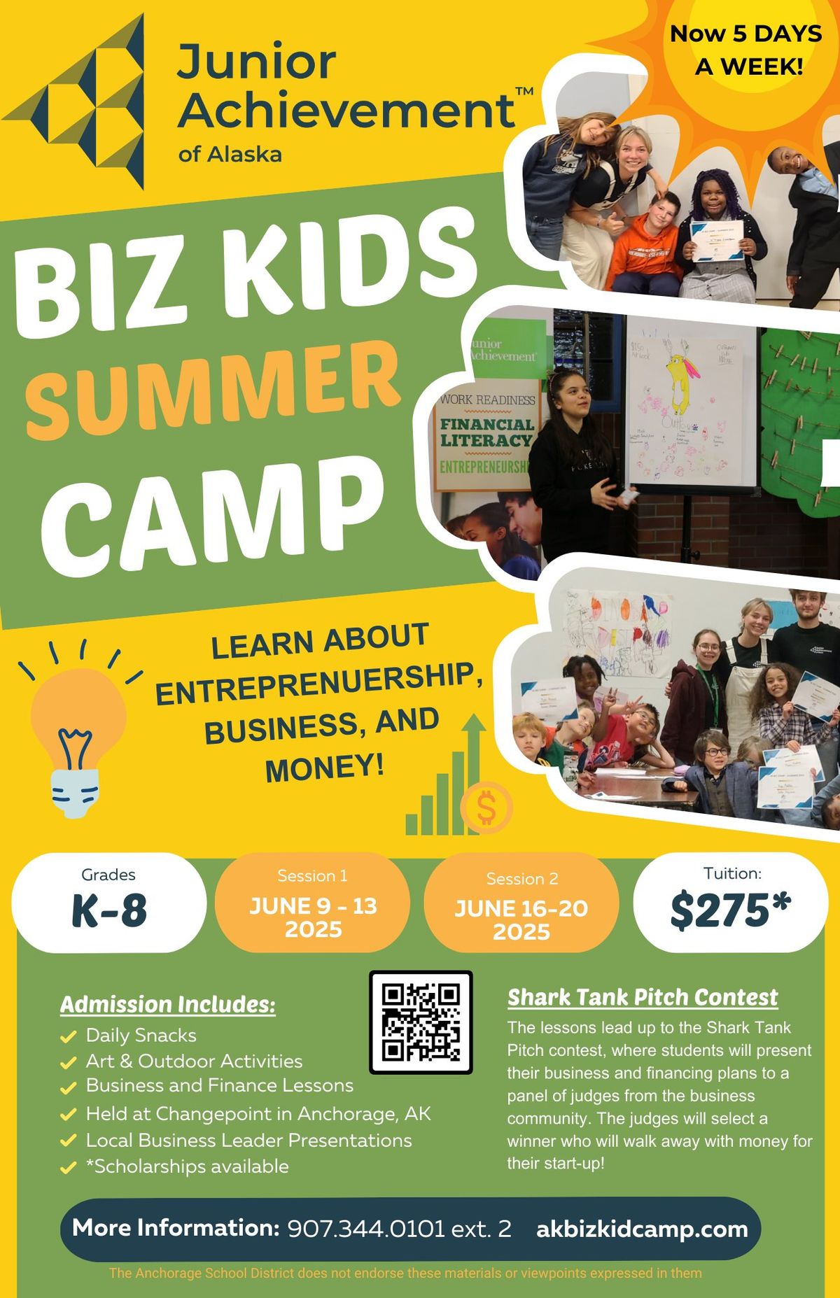 JA Biz Kids Summer Camp (Grades K-8) - Session 1