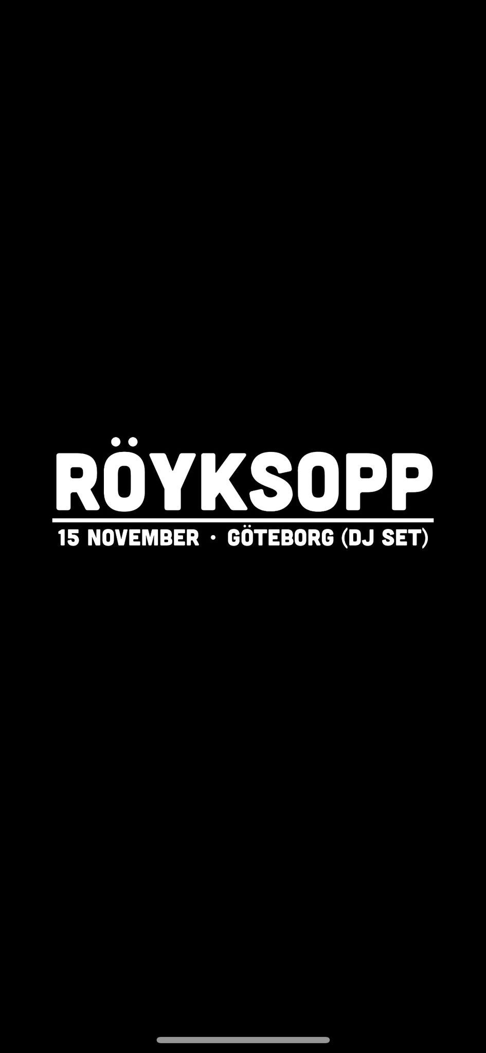 R\u00d6YKSOPP (DJ SET) \u2022 G\u00f6teborg