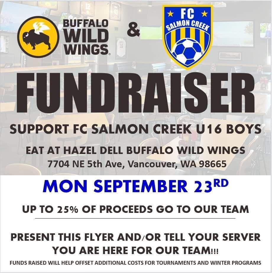 Support Our Boys at Buffalo Wild Wings