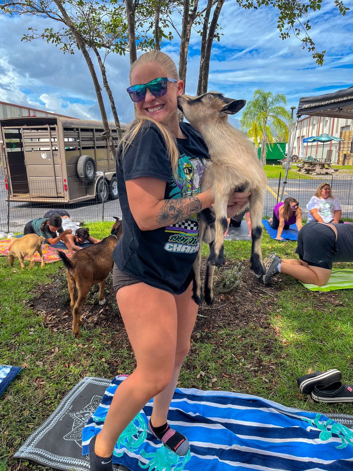  Goat Yoga At Cave Hill Farm Brewery