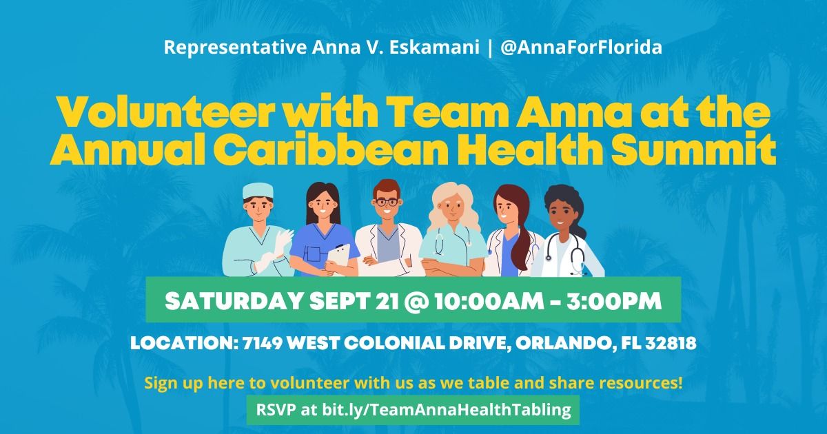 Join Team Anna at the Annual Caribbean Health Summit