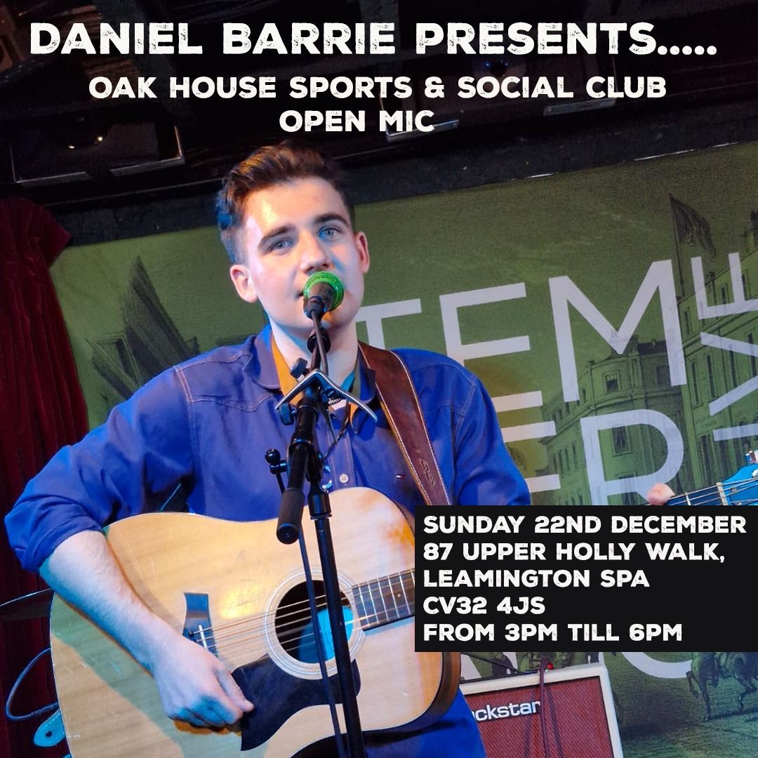 DANIEL BARRIE OPEN MIC