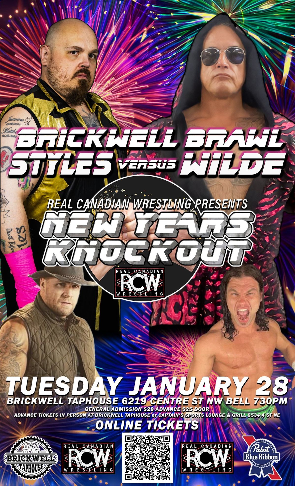 Brickwell Taphouse presents RCW NEW YEAR'S KNOCKOUT