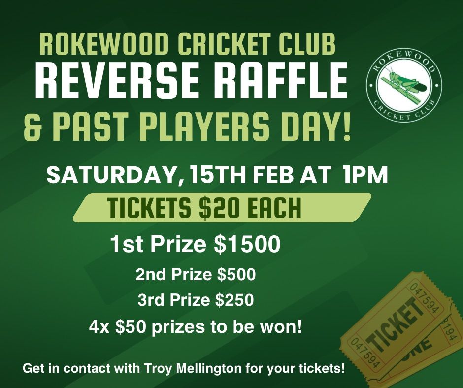 Reverse raffle & Past players day